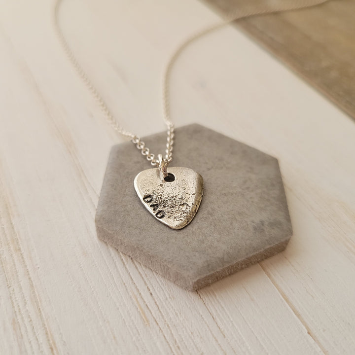 memorial ashes, cremation jewelry, guitar pick necklace