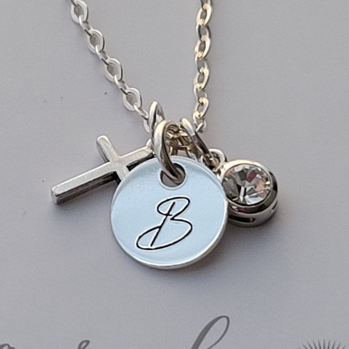 Sterling Silver Communion Charm Necklace