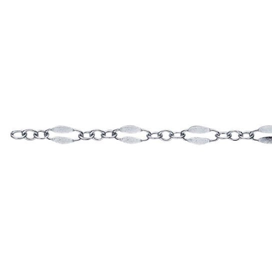 Sterling Silver 2.3mm Dapped Cable Chain