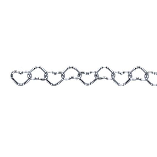 Sterling Silver 3mm heart Chain
