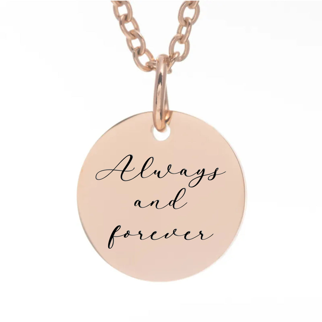 Customizable Stainless Steel Message Necklace