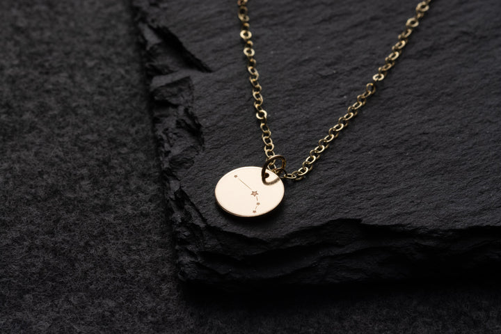 Aries gold necklace