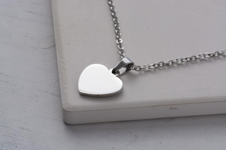 Stainless Steel Paw Print Necklace