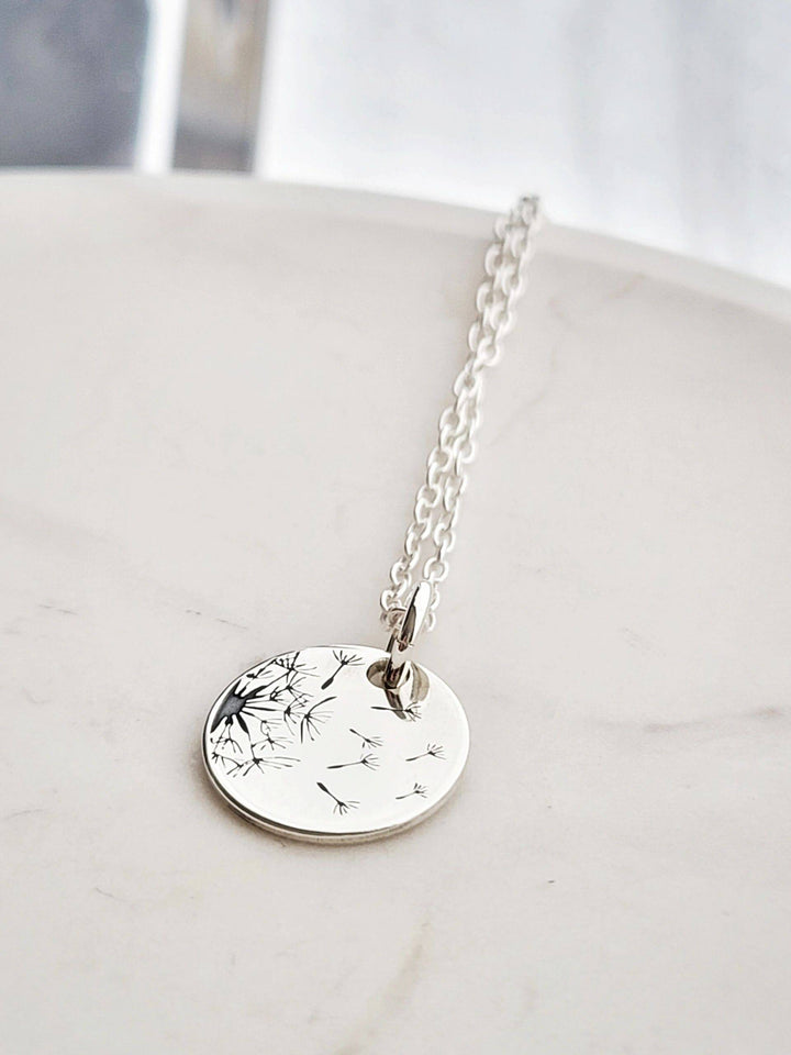 Sterling Silver Dandelion necklace
