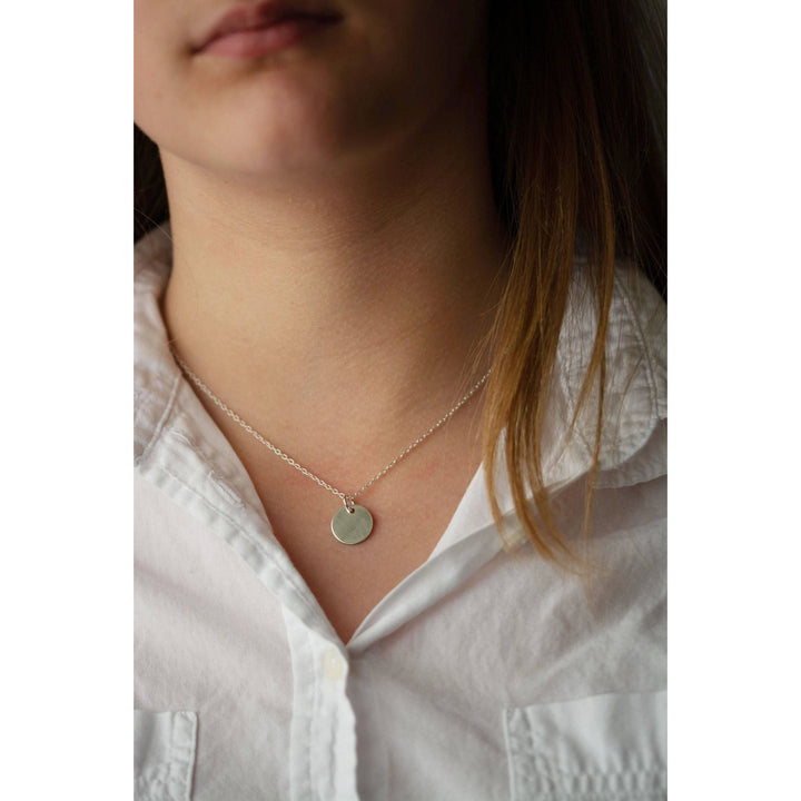 Sterling Silver Just breathe necklace